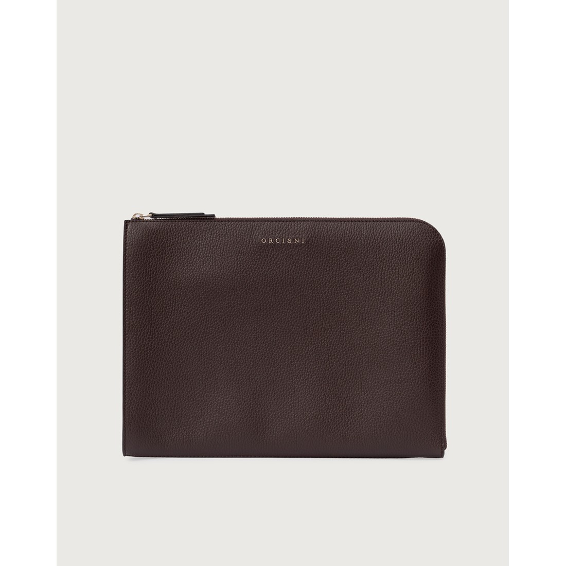 POCHETTE SLIM MICRON IN PELLE ORCIANI P00734_MIC EBANO