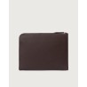 POCHETTE SLIM MICRON IN PELLE ORCIANI P00734_MIC EBANO