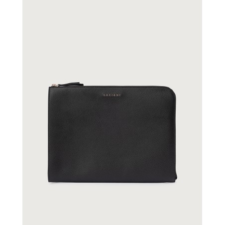 POCHETTE SLIM MICRON IN PELLE ORCIANI P00734_MIC NERO