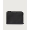 POCHETTE SLIM MICRON IN PELLE ORCIANI P00734_MIC NERO