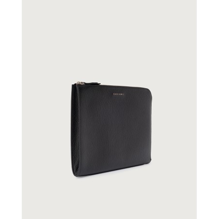POCHETTE SLIM MICRON IN PELLE ORCIANI P00734_MIC NERO