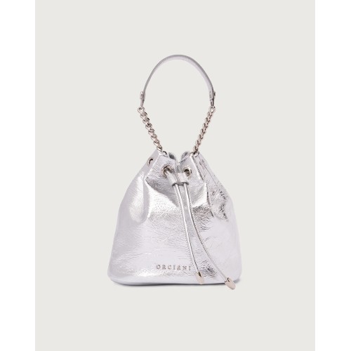 BORSA NEST METAL ORCIANI SD0186_MET ARGENTO
