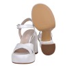 SANDALO CON PLATEAU ELENA IACHI E3356 BIANCO