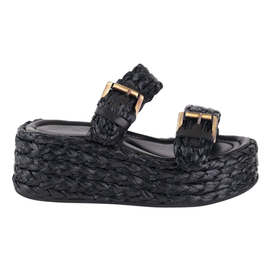 CIABATTA DUE FASCE POESIE VENEZIANE JRZ03 NERO