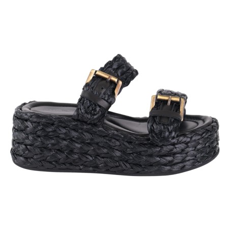 CIABATTA DUE FASCE POESIE VENEZIANE JRZ03 NERO