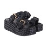 CIABATTA DUE FASCE POESIE VENEZIANE JRZ03 NERO