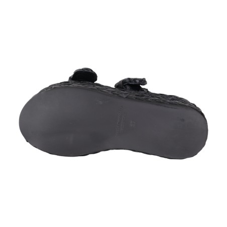 CIABATTA DUE FASCE POESIE VENEZIANE JRZ03 NERO