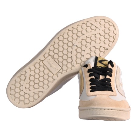 SNEAKER OLIMPIA ANIMALIER VALSPORT VO2718W CREMA/ORO
