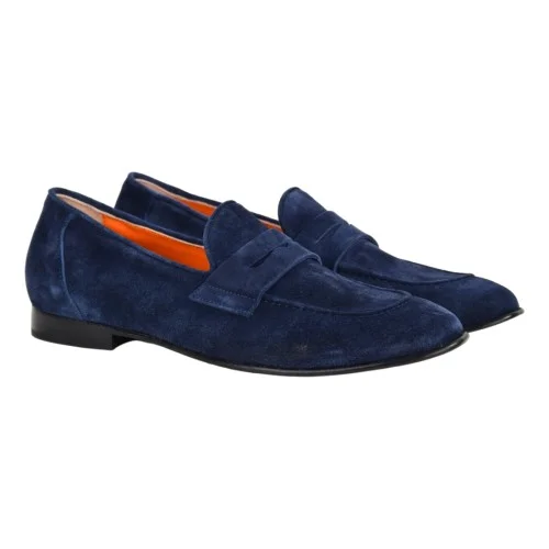 MOCASSINO CAMOSCIO POESIE VENEZIANE VSE2U BLU