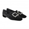 MOCASSINO CON ACCESSORIO FESTA FELISA NERO