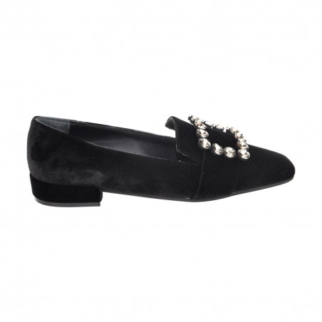 MOCASSINO CON ACCESSORIO FESTA FELISA NERO