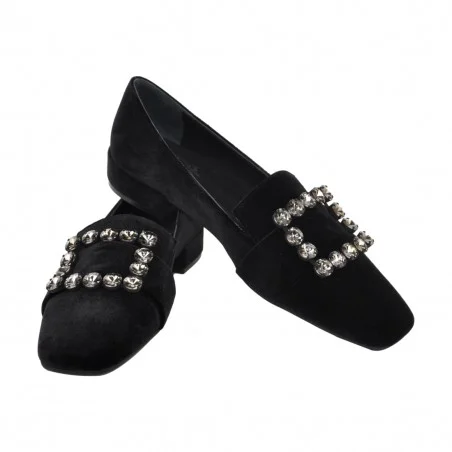 MOCASSINO CON ACCESSORIO FESTA FELISA NERO
