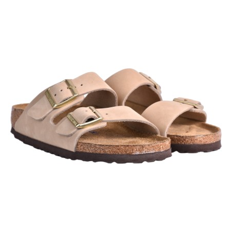 CIABATTA ARIZONA NUBUCK LEATHER BIRKENSTOCK 1019016 SANDCASTLE