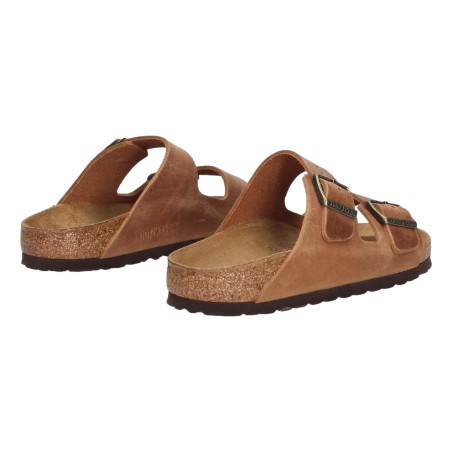 CIABATTA ARIZONA OILED LEATHER BIRKENSTOCK 1028401 COGNAC