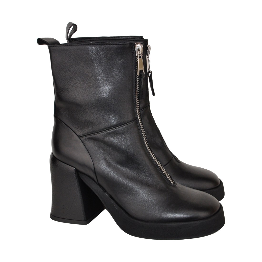 TRONCHETTO CON ZIP STRATEGIA A5283 NERO