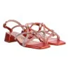 SANDALO LAMINATO CON STRASS PASQUINI 2594.125 CORALLO