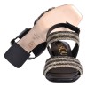 SANDALO IN NAPPA CON STRASS PASQUINI 2865 NERO