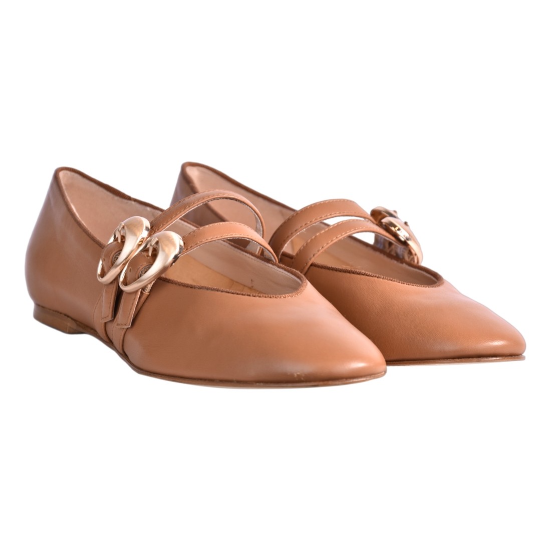 BALLERINA DOPPIO CINTURINO LA PARIGINA A2849-SF BRONZE