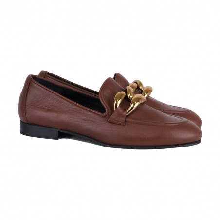 MOCASSINO CON ACCESSORIO POESIE VENEZIANE JJA62 CARAMELLO