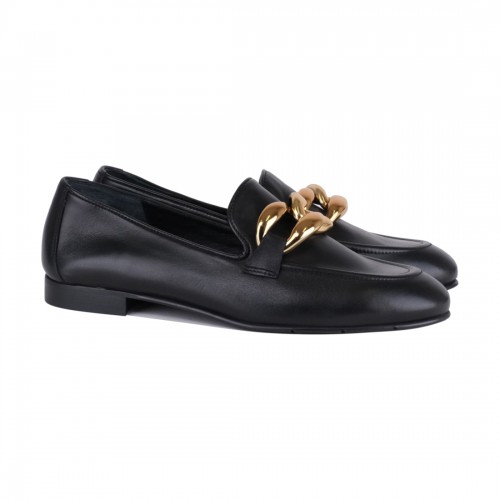 MOCASSINO CON ACCESSORIO POESIE VENEZIANE JJA62 NERO
