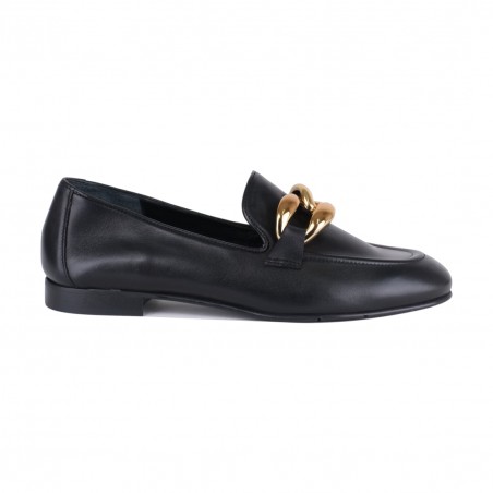 MOCASSINO CON ACCESSORIO POESIE VENEZIANE JJA62 NERO