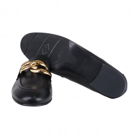 MOCASSINO CON ACCESSORIO POESIE VENEZIANE JJA62 NERO