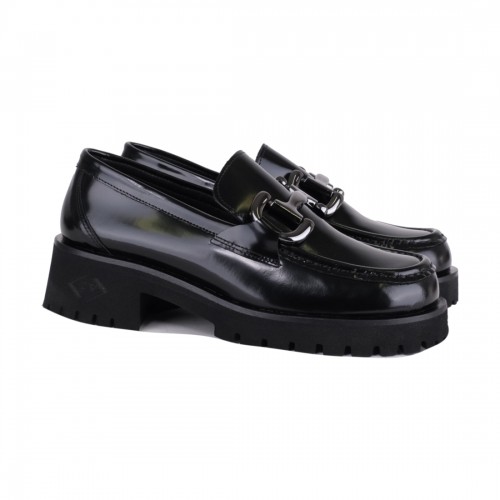 MOCASSINO ABRASIVATO CON MORSETTO POESIE VENEZIANE JMC22 NERO