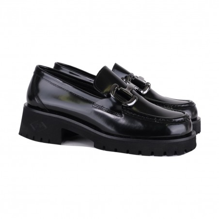 MOCASSINO ABRASIVATO CON MORSETTO POESIE VENEZIANE JMC22 NERO