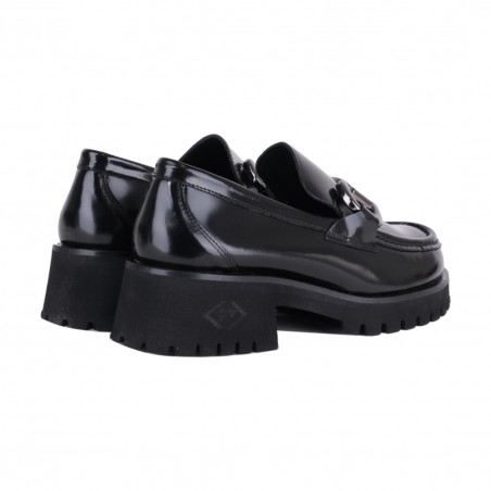 MOCASSINO ABRASIVATO CON MORSETTO POESIE VENEZIANE JMC22 NERO