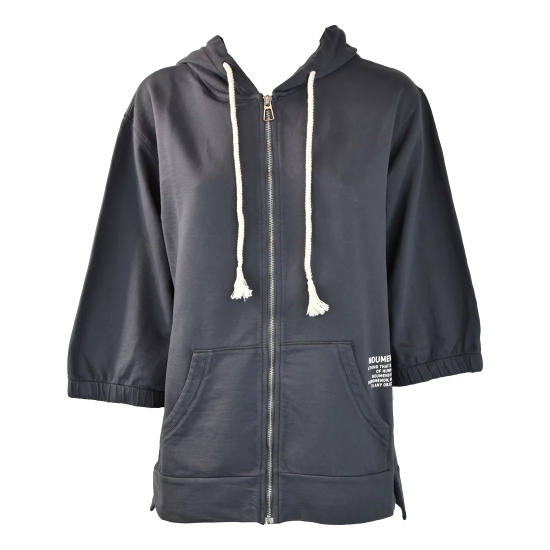 FELPA FULL ZIP MANICA 3/4 NOUMENO CONCEPT N-F212-14109 217