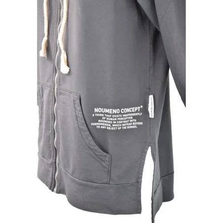FELPA FULL ZIP MANICA 3/4 NOUMENO CONCEPT N-F212-14109 217