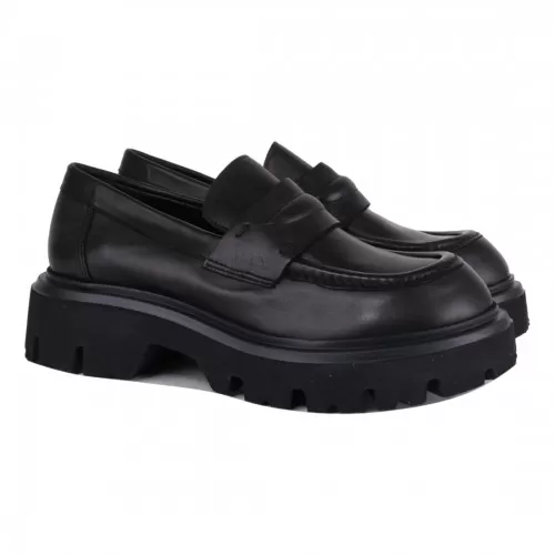 MOCASSINO IN PELLE POESIE VENEZIANE JMN62Q NERO