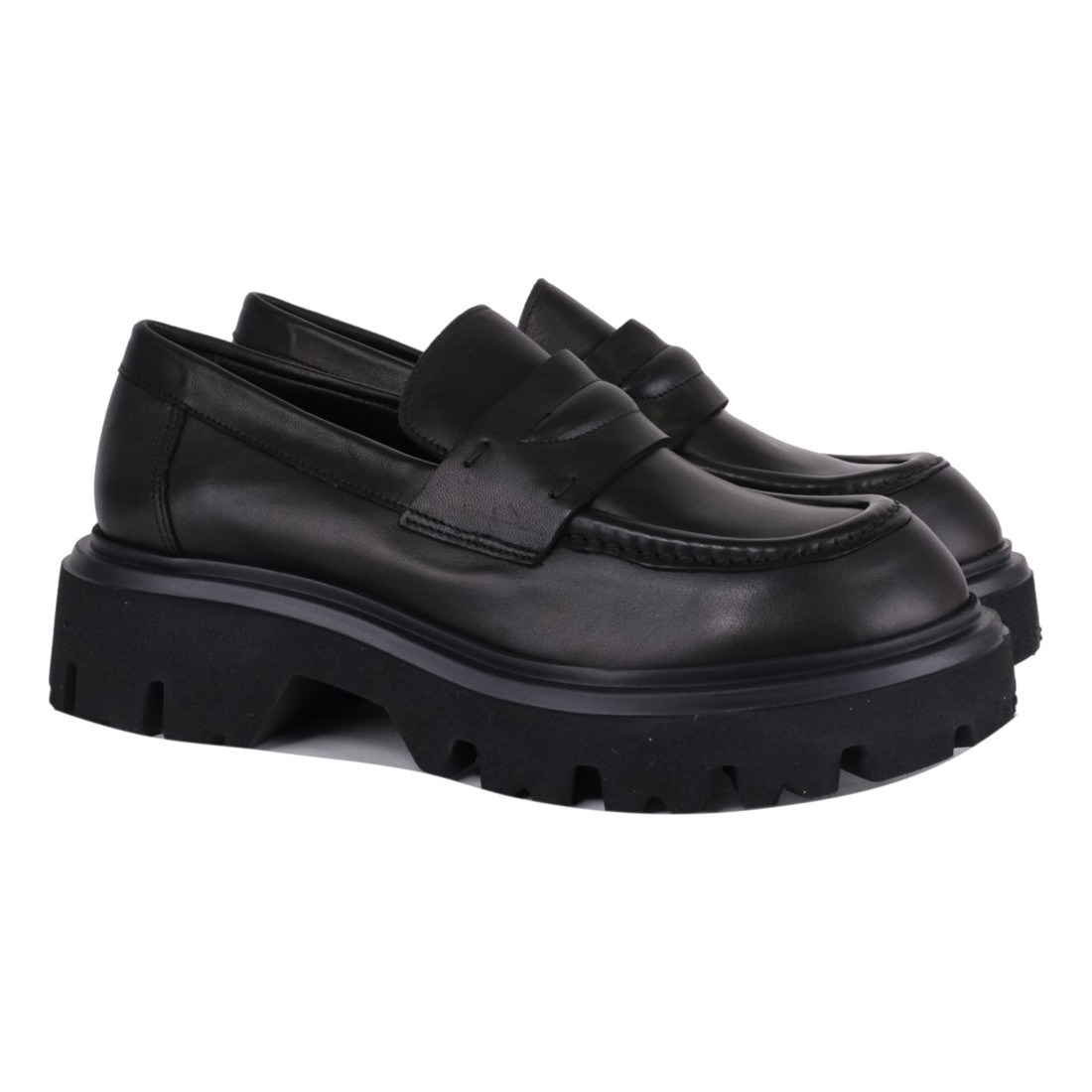 MOCASSINO IN PELLE POESIE VENEZIANE JMN62Q NERO