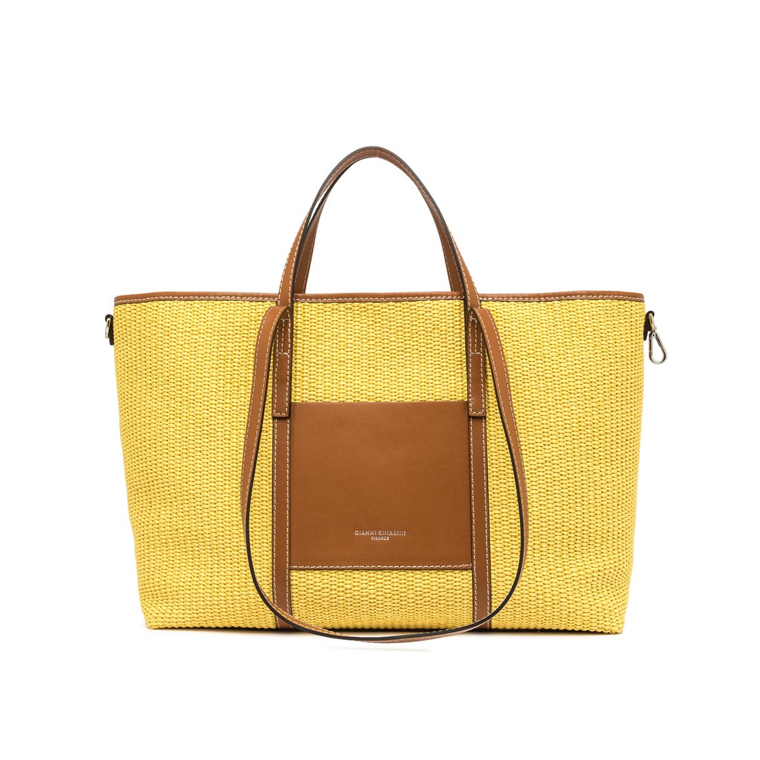 BORSA PELLE E TESSUTO SUPERLIGHT GIANNI CHIARINI BS10356 13855