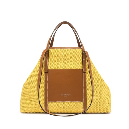 BORSA PELLE E TESSUTO SUPERLIGHT GIANNI CHIARINI BS10356 13855