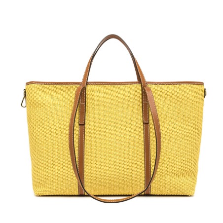 BORSA PELLE E TESSUTO SUPERLIGHT GIANNI CHIARINI BS10356 13855