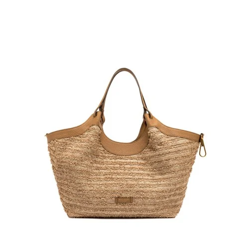 BORSA PELLE E TESSUTO DUA GIANNI CHIARINI BS11120 0422