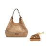 BORSA PELLE E TESSUTO DUA GIANNI CHIARINI BS11120 0422