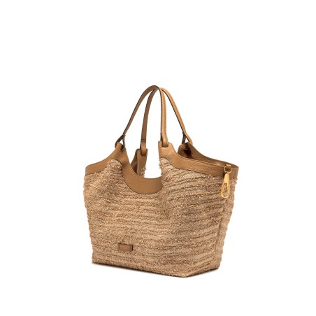 BORSA PELLE E TESSUTO DUA GIANNI CHIARINI BS11120 0422