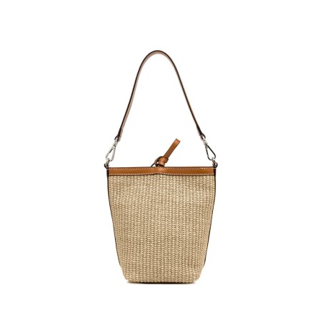 BORSA PELLE E TESSUTO VANESSA GIANNI CHIARINI BS11385 0422