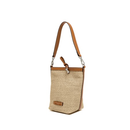 BORSA PELLE E TESSUTO VANESSA GIANNI CHIARINI BS11385 0422