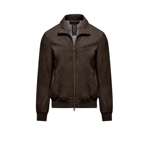 MAN LEATHER JACKET BOMBOOGIE JMCHEL-PSBE5 14