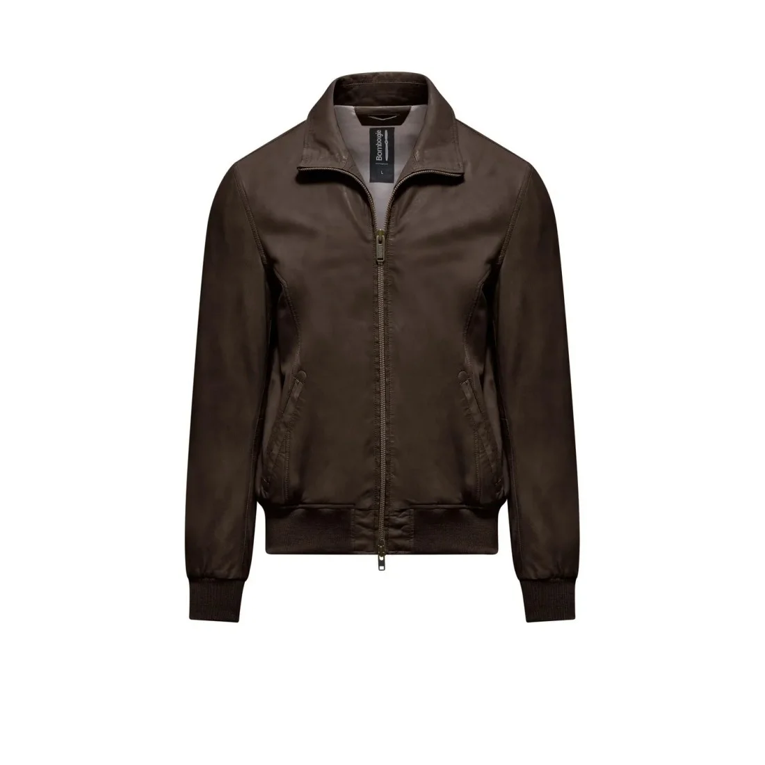 MAN LEATHER JACKET BOMBOOGIE JMCHEL-PSBE5 14