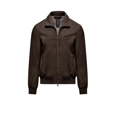 MAN LEATHER JACKET BOMBOOGIE JMCHEL-PSBE5 14