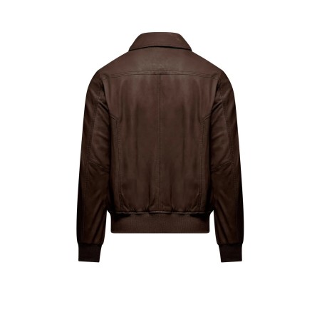 MAN LEATHER JACKET BOMBOOGIE JMCHEL-PSBE5 14
