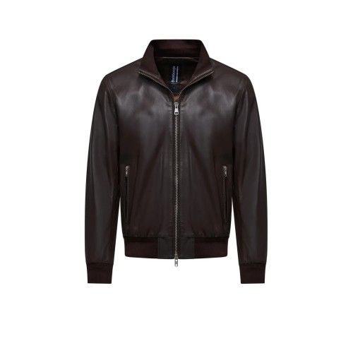 MAN LEATHER JACKET BOMBOOGIE JMCOLE-PSNO5 14