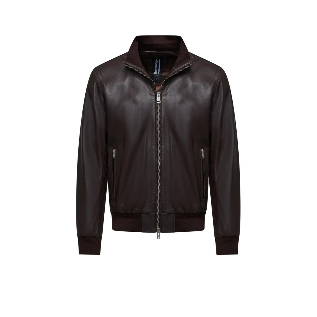 MAN LEATHER JACKET BOMBOOGIE JMCOLE-PSNO5 14