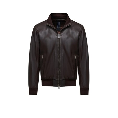 MAN LEATHER JACKET BOMBOOGIE JMCOLE-PSNO5 14
