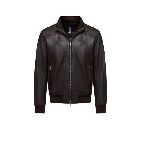 MAN LEATHER JACKET BOMBOOGIE JMCOLE-PSNO5 14