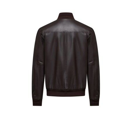 MAN LEATHER JACKET BOMBOOGIE JMCOLE-PSNO5 14